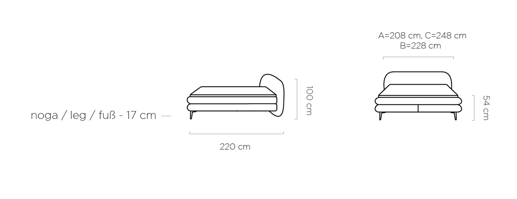Ovo kontinentālā gulta 140x200 Gr1 — изображение 7