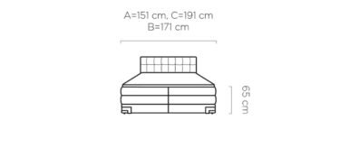 Viano kontinentālā gulta 180x200 Gr1 — 7 attēls