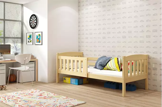 KUBUS vienvietīga jauniešu gulta 80x190, priede — изображение 3