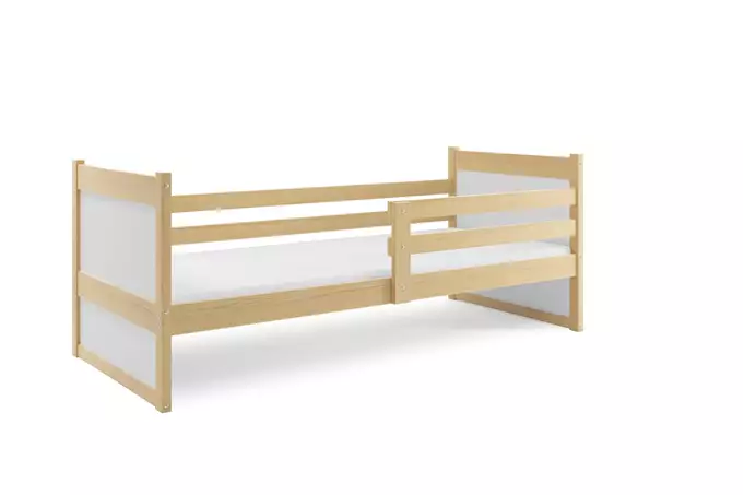 RICO vienvietīgā gulta jauniešiem 90x200, priede/balta — изображение 3