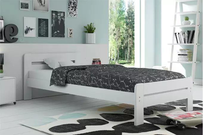 DALLAS guļamistabas gulta 90x200, balta — изображение 2