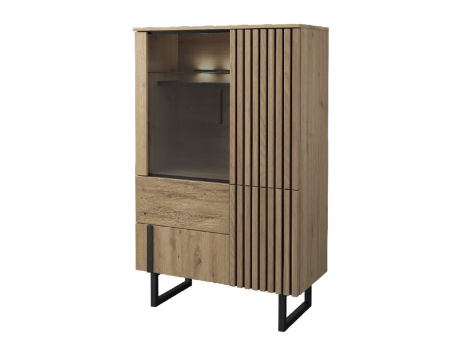 Dzintara kumode 1DS3D labā Mebin