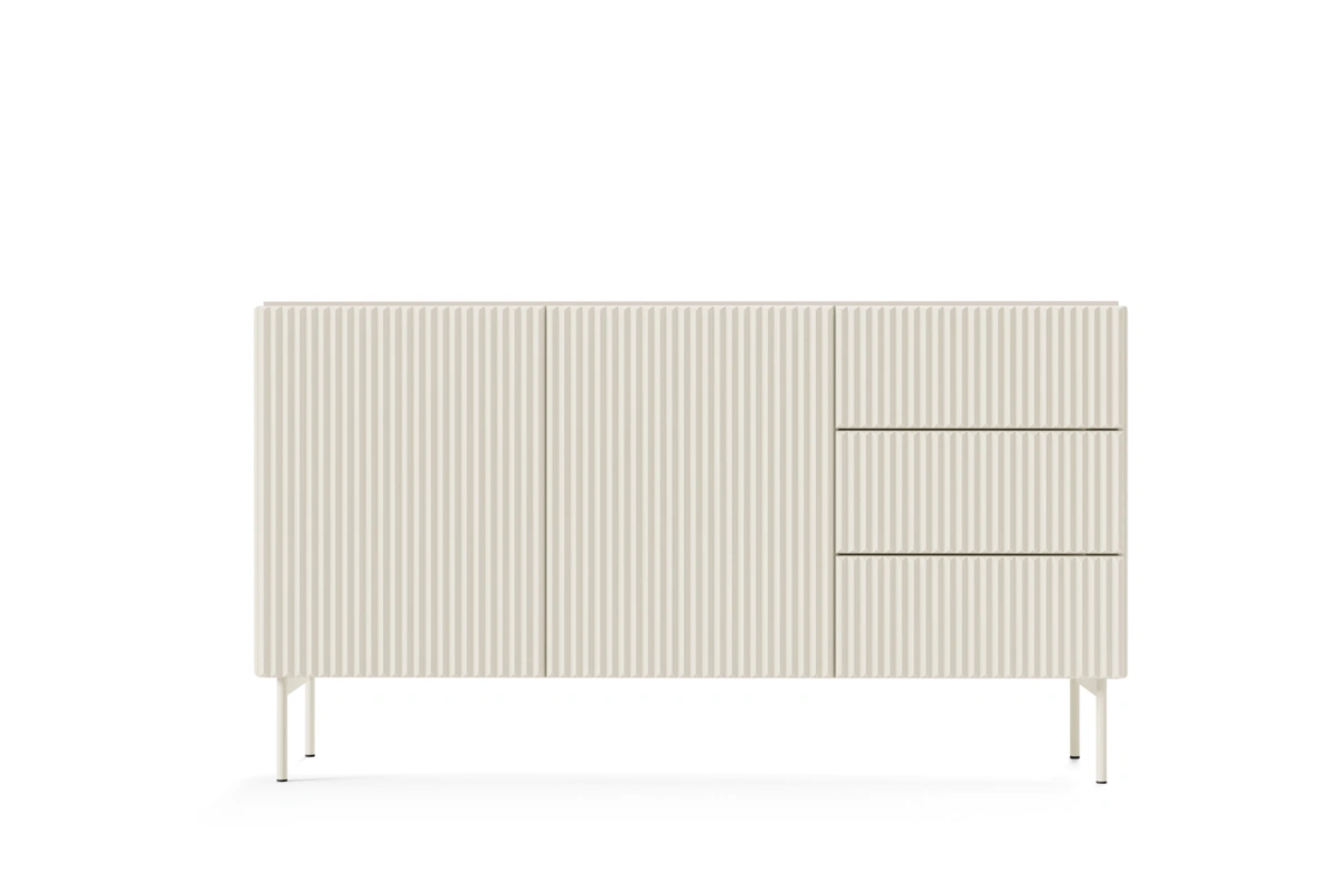 Kumode ar daudzšķautņainām fasādēm MUTI147 2D3S kašmirs — изображение 2
