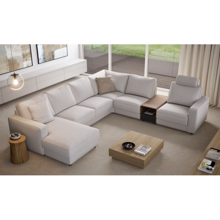 ALEXANDRIA stūra dīvāns REC/BK-2.5F-TRE-1.5 galvenais modulis-1.5RF Bydgoskie Meble — изображение 2