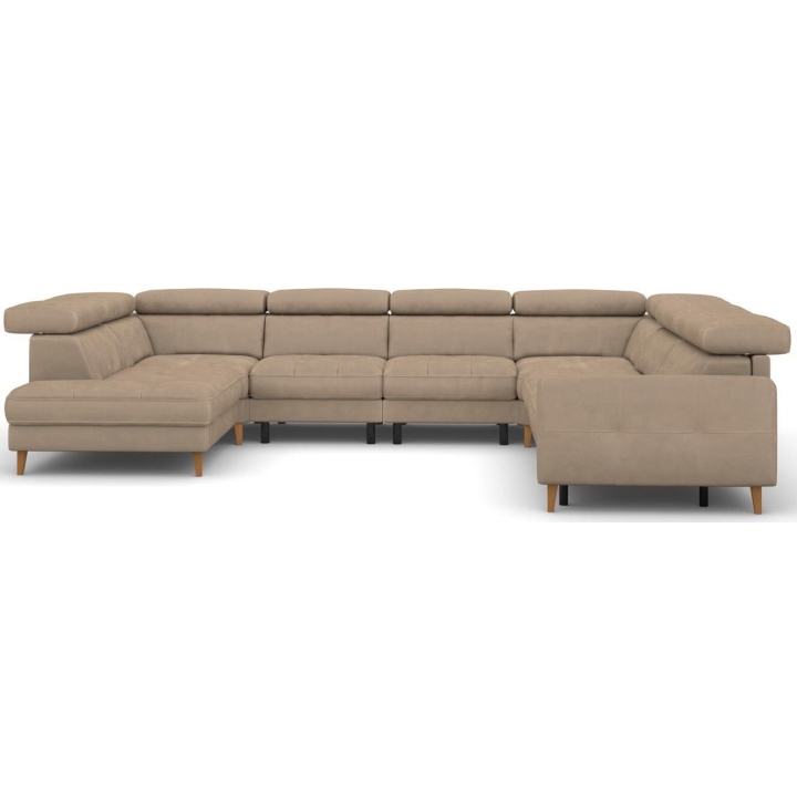 GOYA stūra dīvāns 3F-TE-1.5RF-1.5RF-TE-1.5HT/BK Bydgoskie Meble — изображение 4