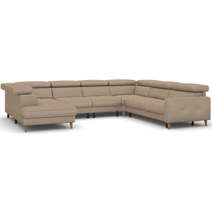 GOYA stūra dīvāns 3F-TE-1.5RF-1.5RF-TE-1.5HT/BK Bydgoskie Meble — изображение 5
