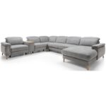 Mia stūra dīvāns 1.5RF-Mod-Prime-1.5RF-TE-3F-REC/BK Bydgoskie Meble Leather L4