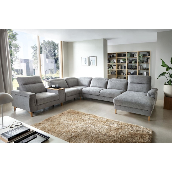 MIA stūra dīvāns 1.5RF-Mod-Prime-1.5RF-TE-3F-REC/BK Bydgoskie Meble — изображение 8