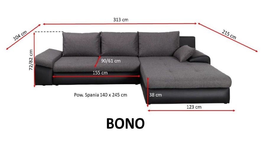 BONO stūra dīvāns — изображение 7