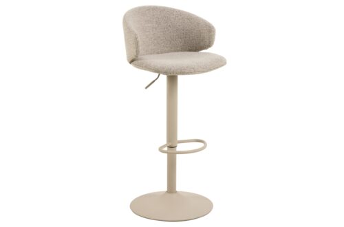 NELA Latte Beige (Monza audums 60 FR) / bēša kāja – GROZĀMS BĀRA KRĒSLS APVILKTS VIRTUVEI, DZĪVOJAMĀ ISTABAI, BOHO STILAM