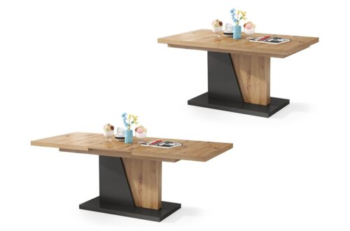 NOIR Artisan Oak/Antracīts – MODERNS SALOKĀMS SOLS DZĪVOJAMĀ ISTABĀ