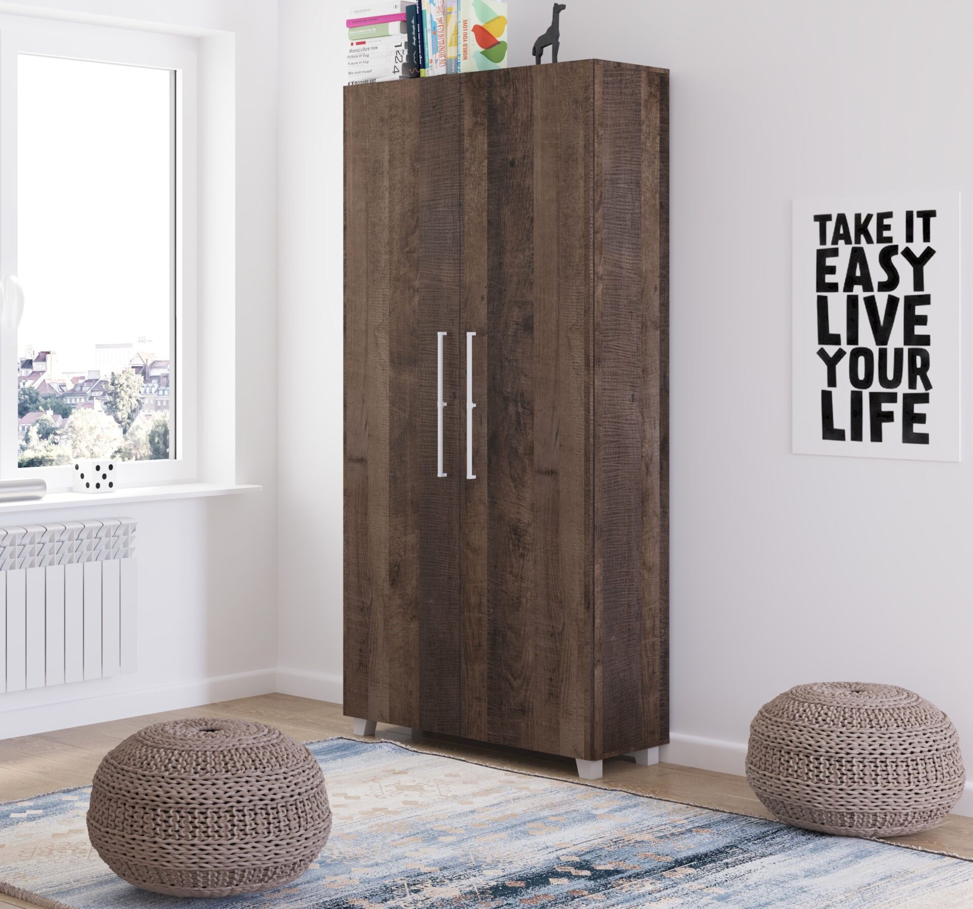 Vertikāla sienas gulta TEDDY 90, Grange Oak — изображение 2