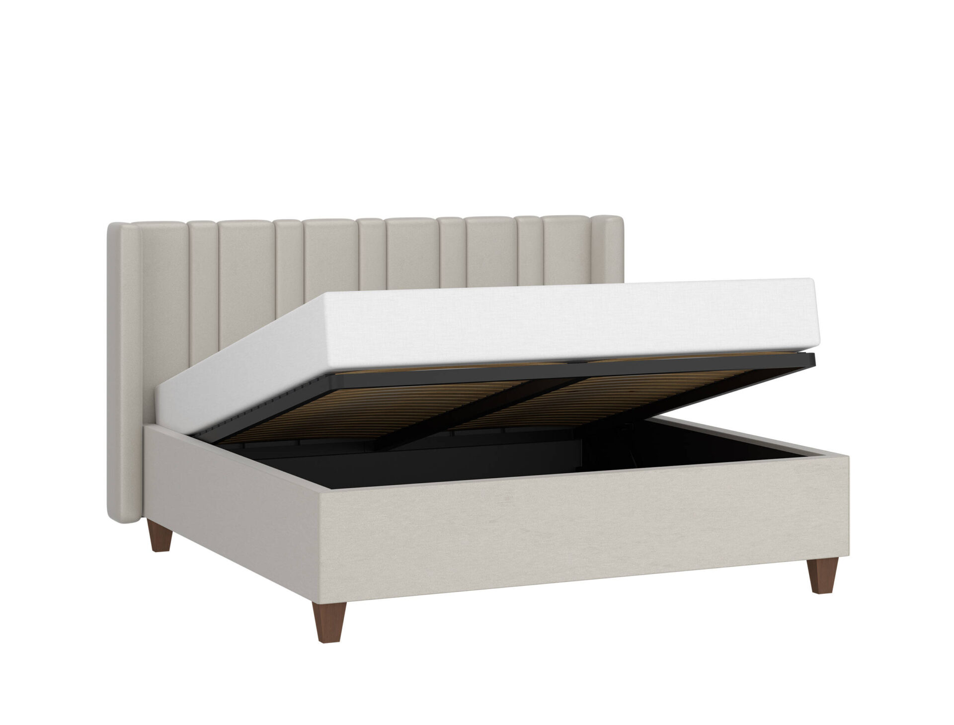 Amarillo Zenna Z6150 - Mīksta gulta 160 cm ar zīdaini bēšu rāmi — 4 attēls