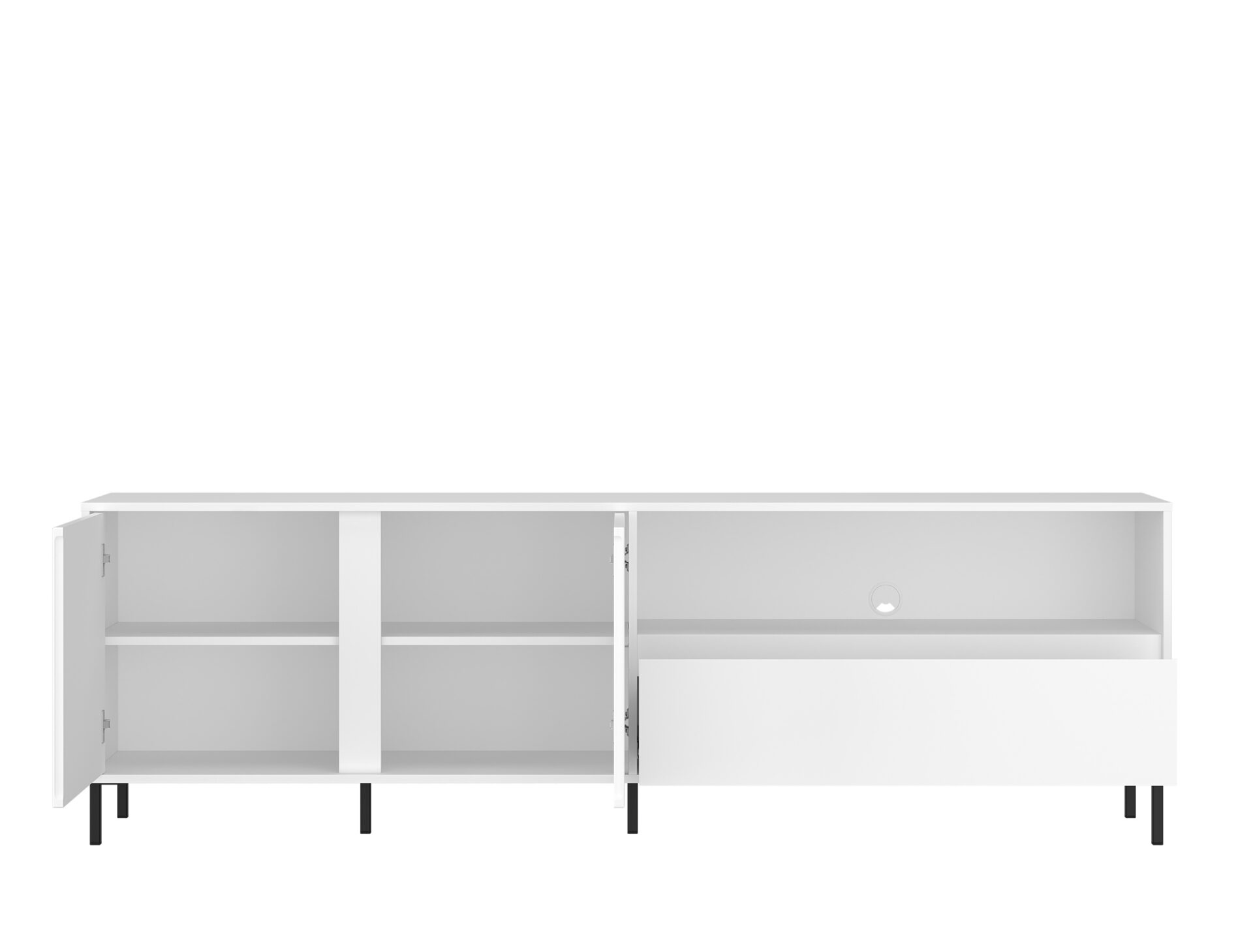 Avenale AVEF03 - TV skapītis 2D1S Alpine white glanced white — изображение 2