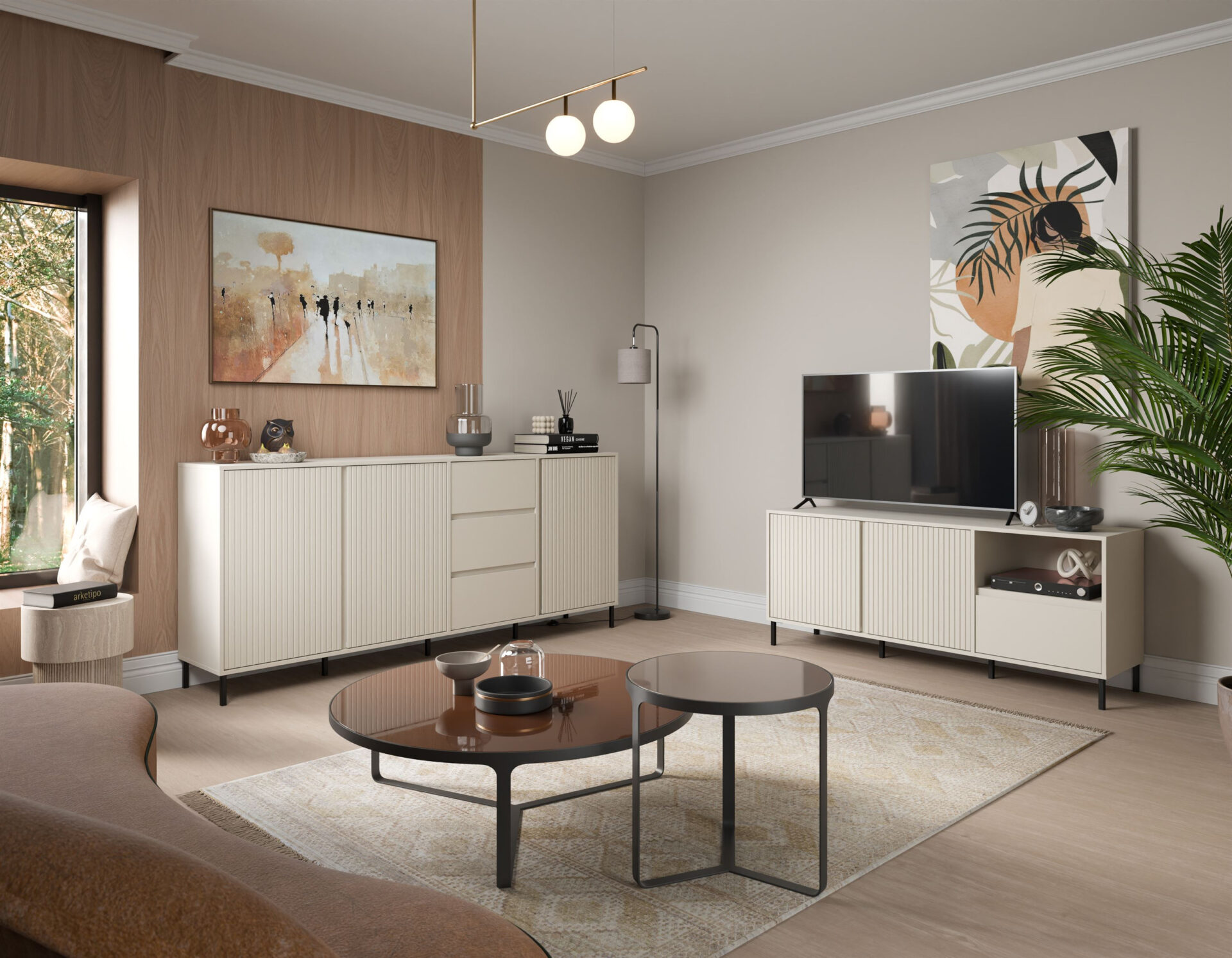 Avenale AVEF03 - TV skapītis 2D1S Kašmira krāsā — изображение 3