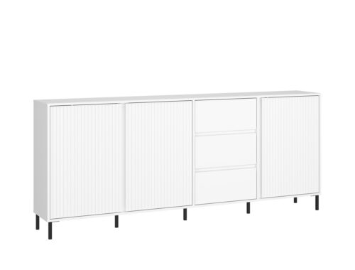 Avenale AVEK02 – Kumode 3D3S Alpu baltā spīdīgā baltā krāsā