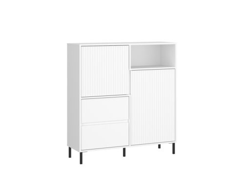 Avenale AVEK03 – Kumode 2D2S Alpu baltā spīdīgā baltā krāsā