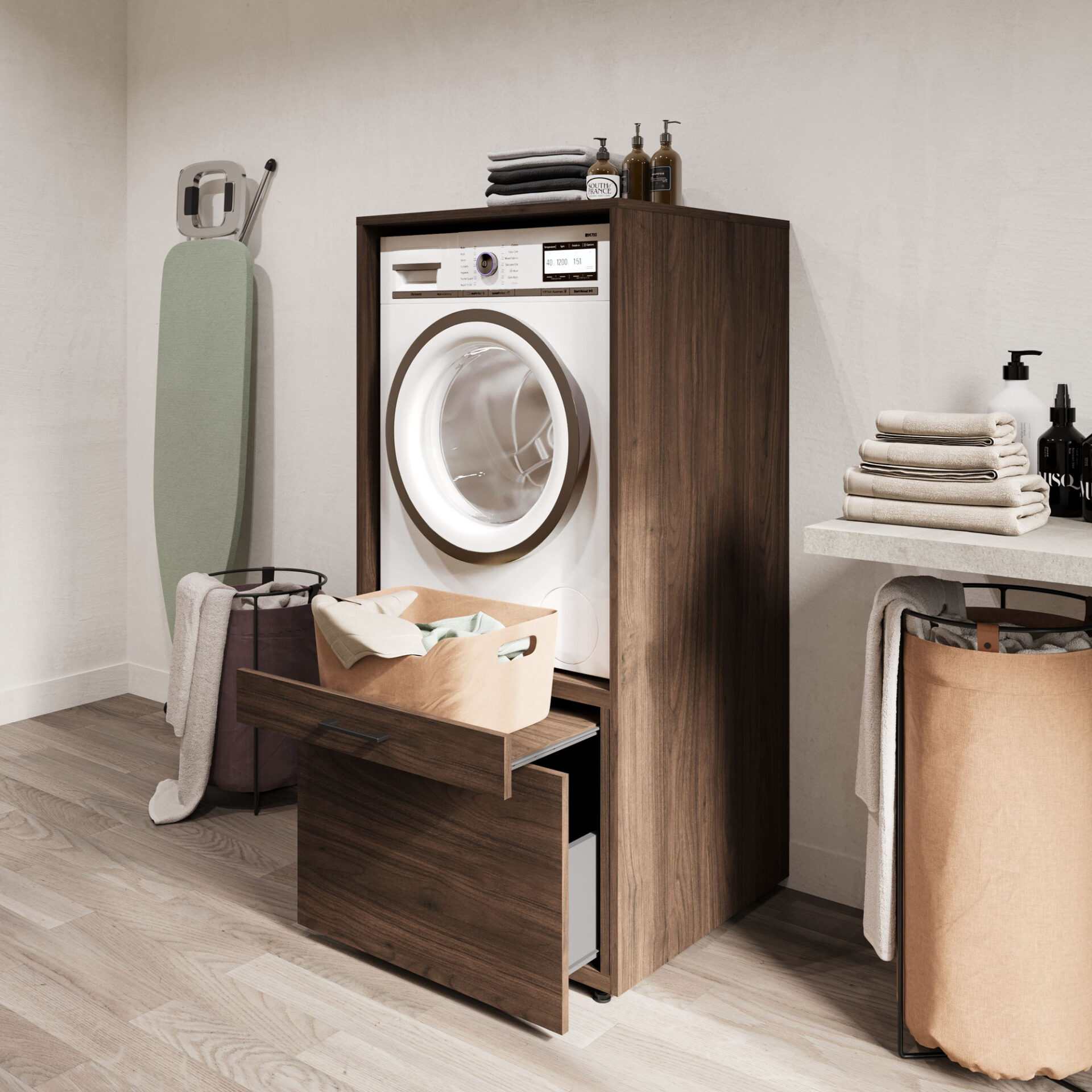 Aza - veļas mašīna/žāvētājs 1S1P Walnut Villa — изображение 6