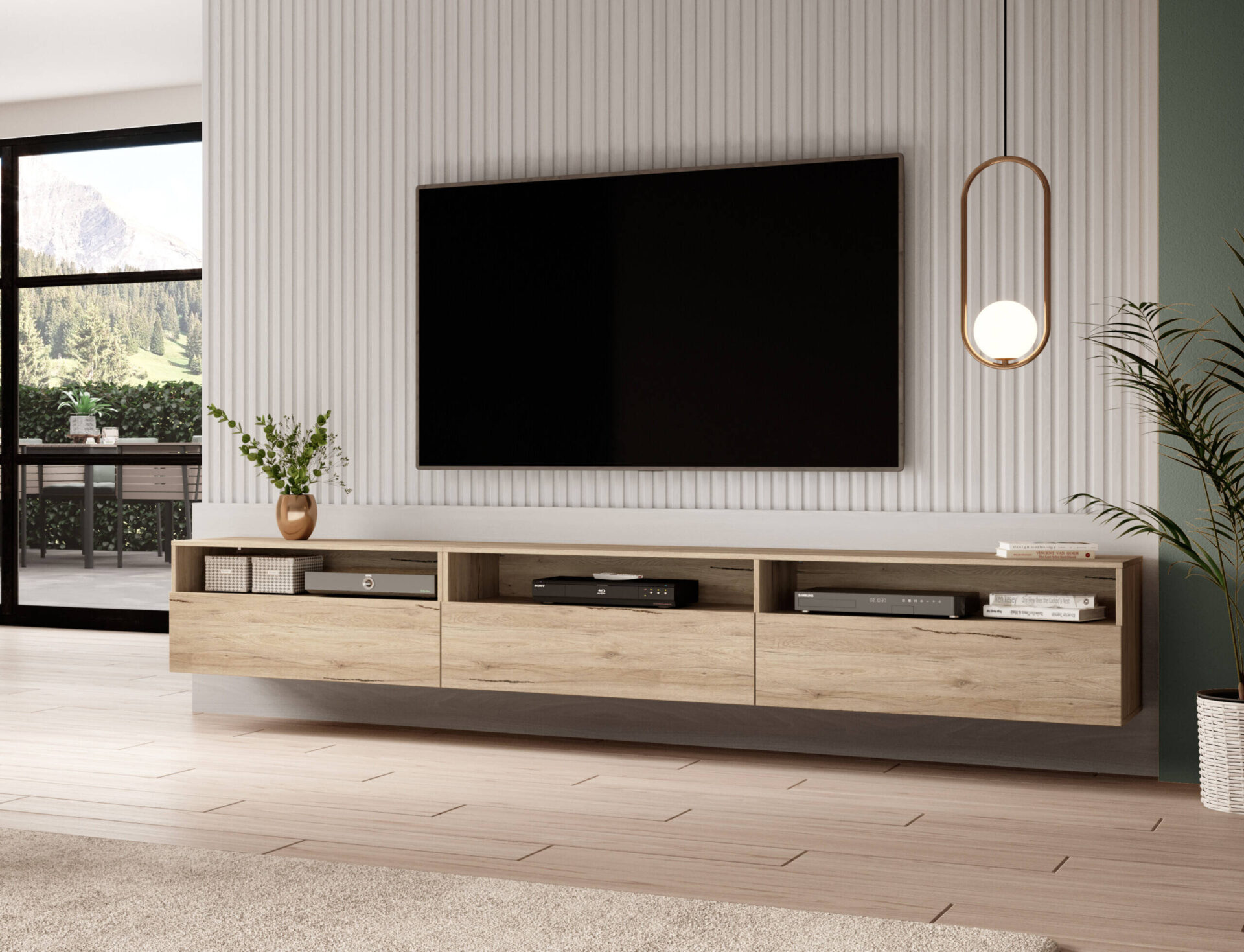 Bāra trīsdurvju TV skapis San Remo Light — изображение 2