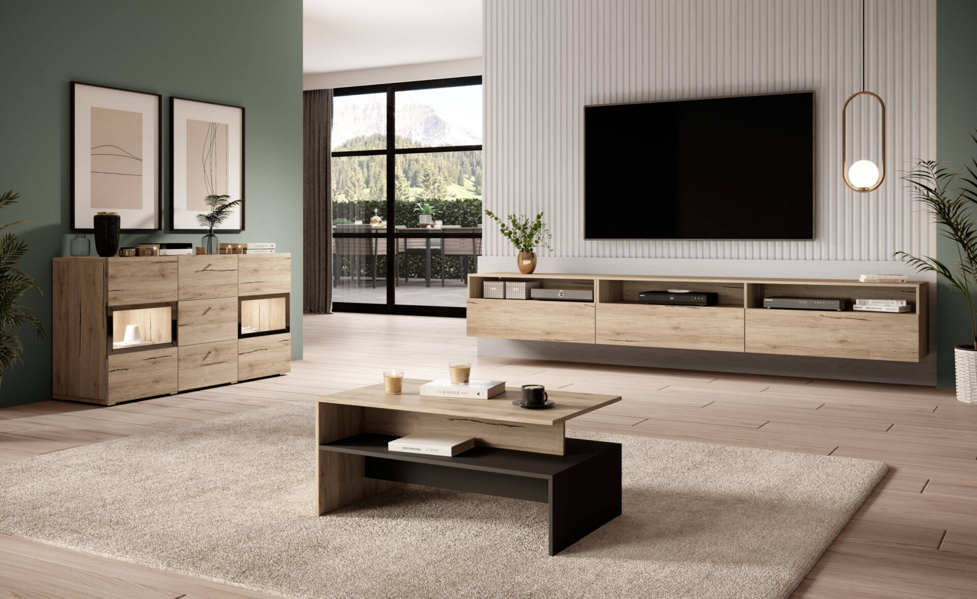 Bāra trīsdurvju TV skapis San Remo Light — изображение 5