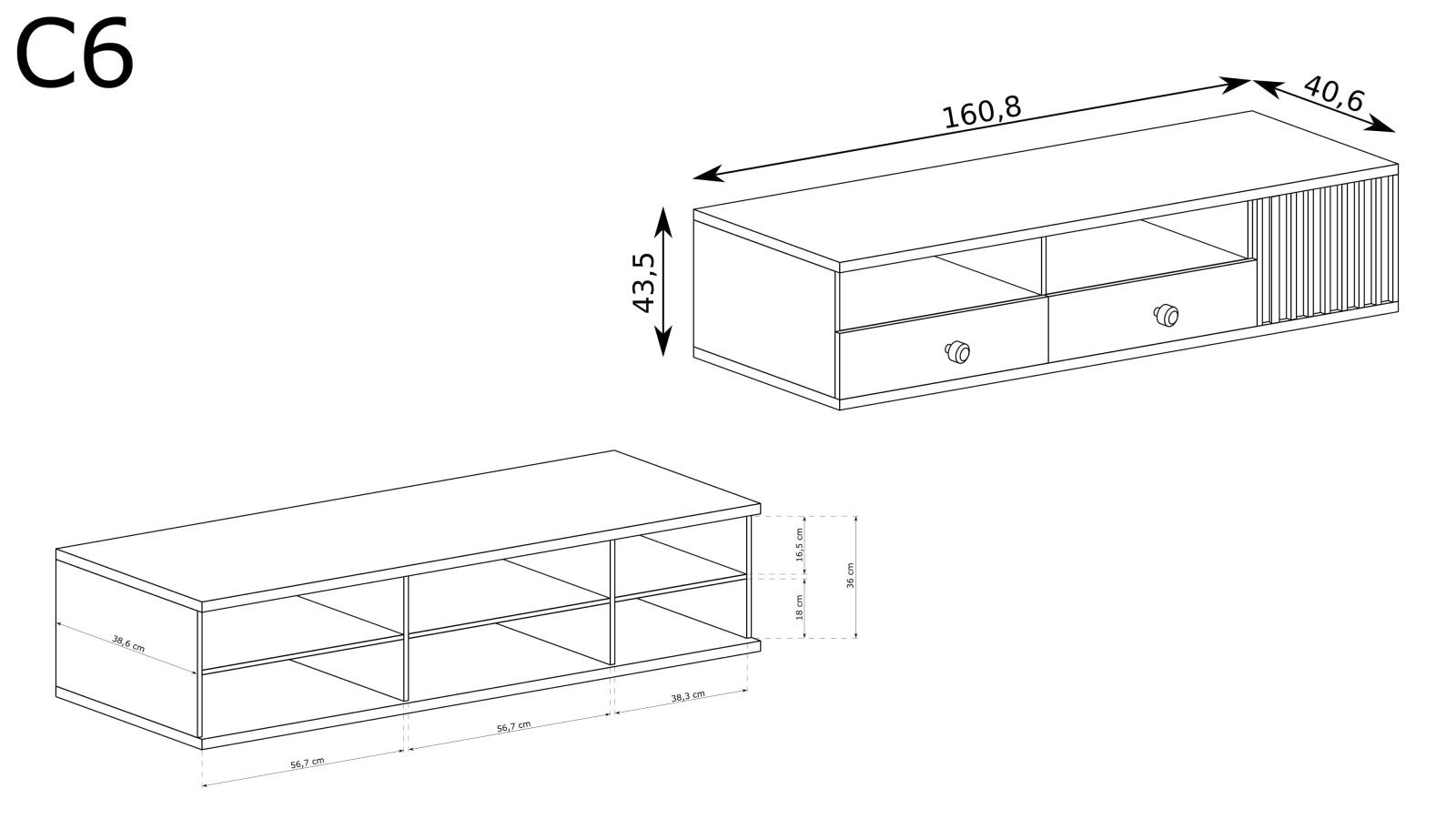 CALI-6 - 1D2S Artisan TV skapis — изображение 2