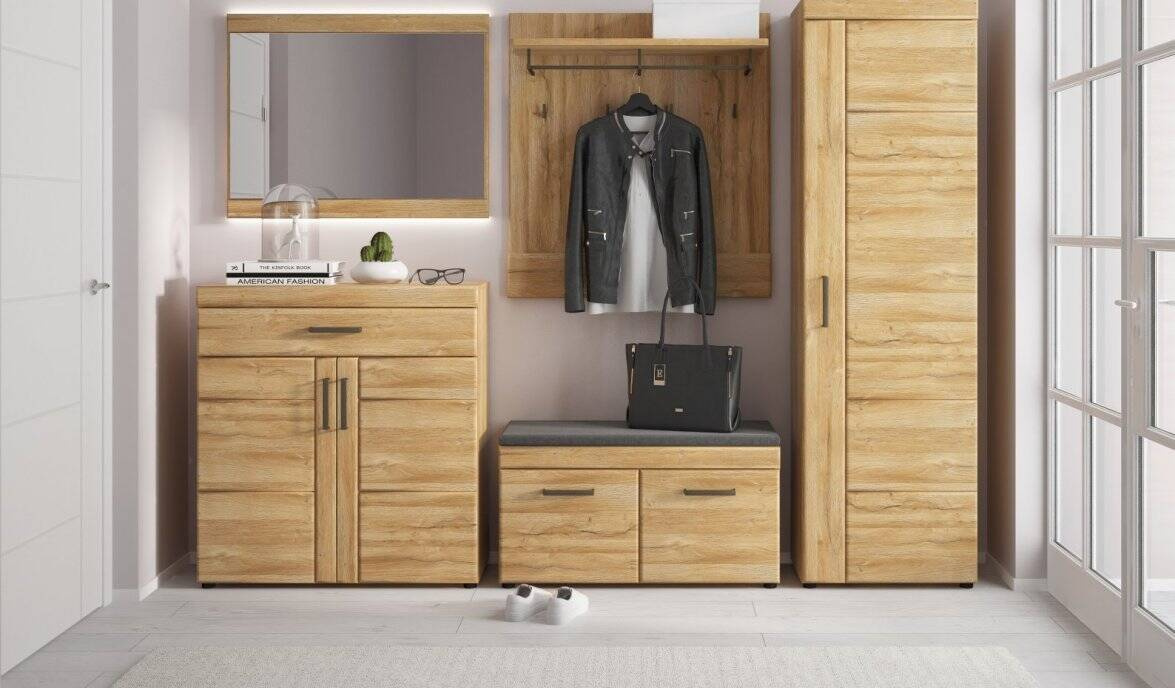 Cortina CNAV02P - Labās puses 1 durvju vitrīna, Grandson Oak — изображение 5
