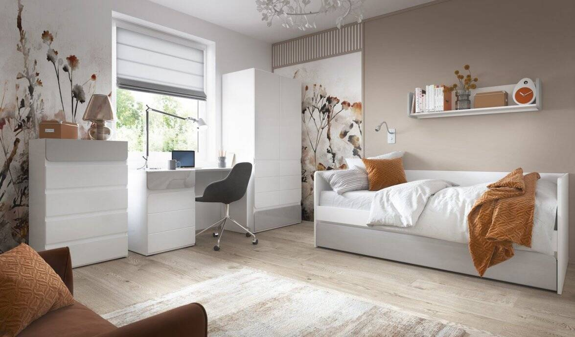 Flexi FLXZ02 - Gulta 120 1S balta/pelēka — 5 attēls