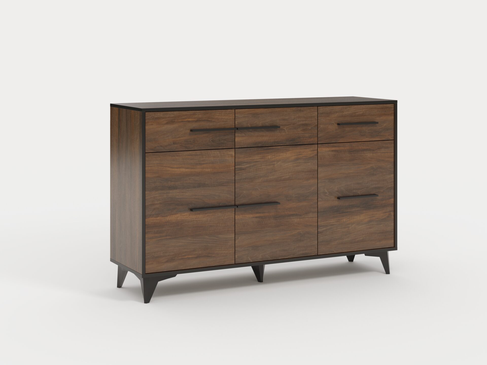 Frida K3D3S - 3D3S Shirin Walnut kumode