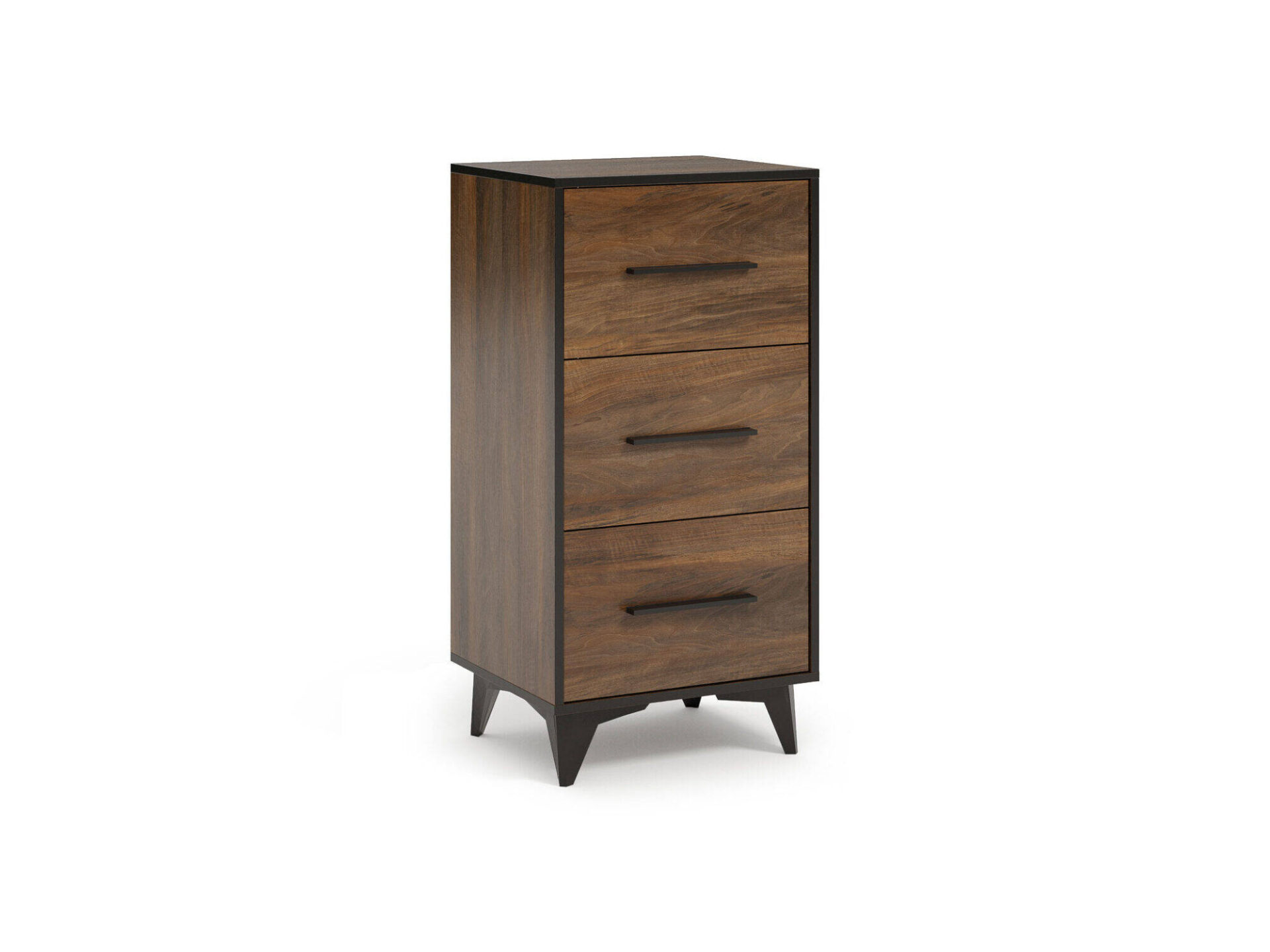 Frida K3SW - kumode ar 3 atvilktnēm, Shirin Walnut