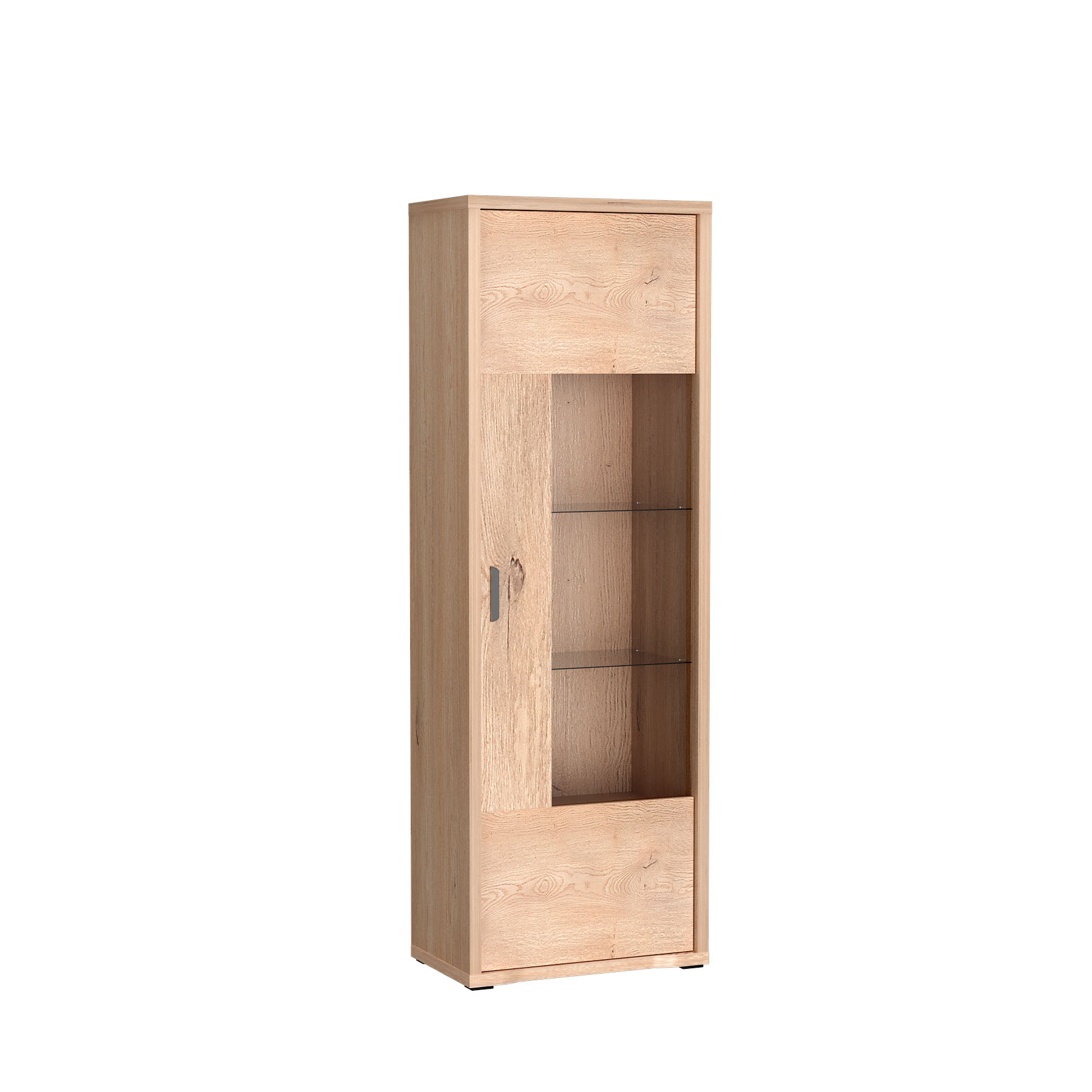 GRANDE-4 - Viendurvju vitrīna, Kremonas ozols