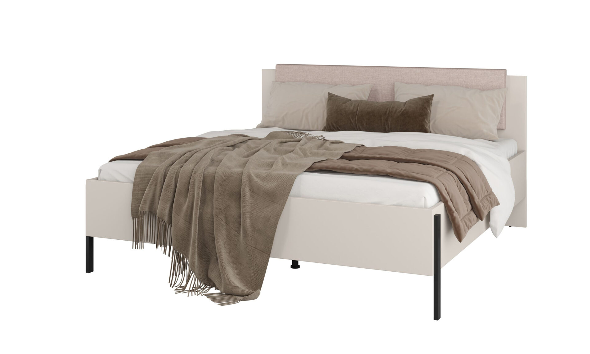 Yukon S - Gulta 180 cm, kašmira krāsā, melnas metāla kājas - Image 3
