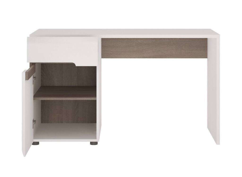 Linate TYPE 80 - Rakstāmgalds 1D-1S balts/trifeļu ozols — изображение 2