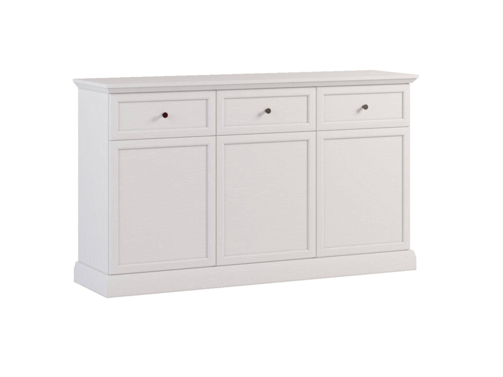 Lucca K3D3S - 3D3S kumode, balts opāls/ozols