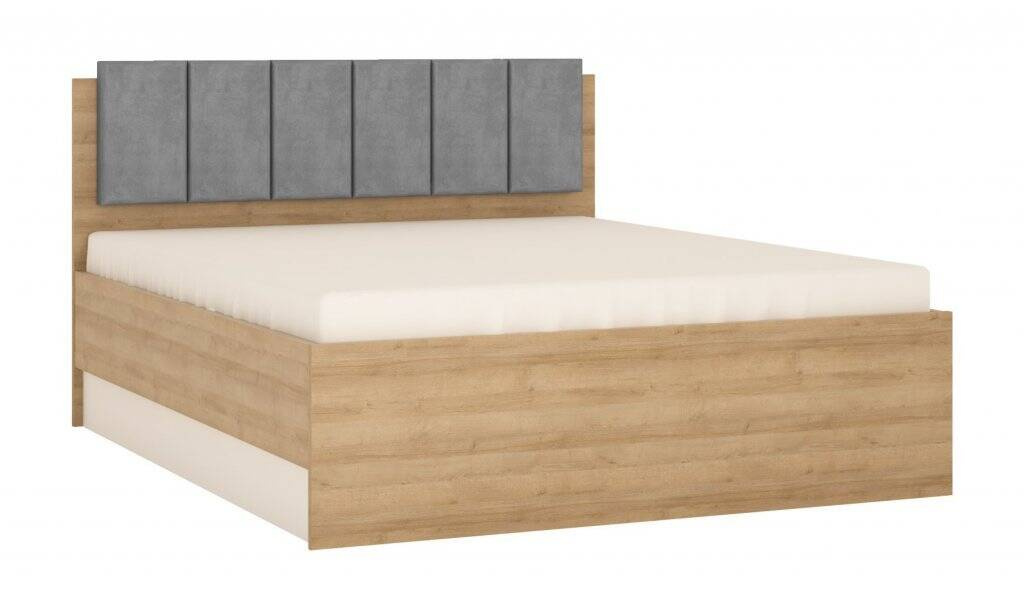 Lyon LYOZ04 - Gulta 160 ar pacelšanas mehānismu, Riviera Oak gaišs/balts