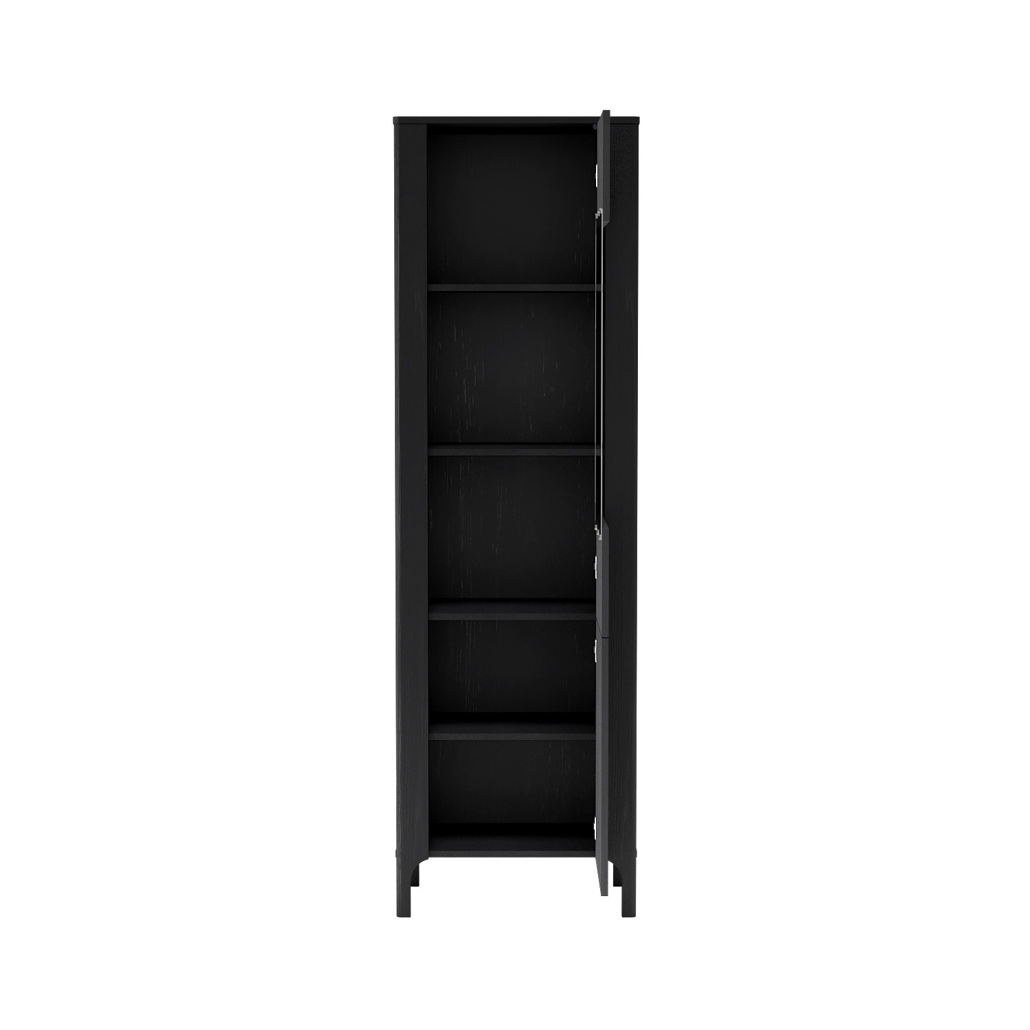 MALUMI-4 - 1-durvju vitrīnas skapis Black Painflow — изображение 5