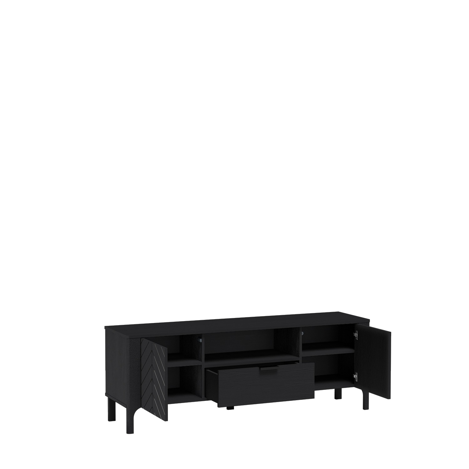 MALUMI-5 - TV skapis 2D1S Black Painflow — изображение 3