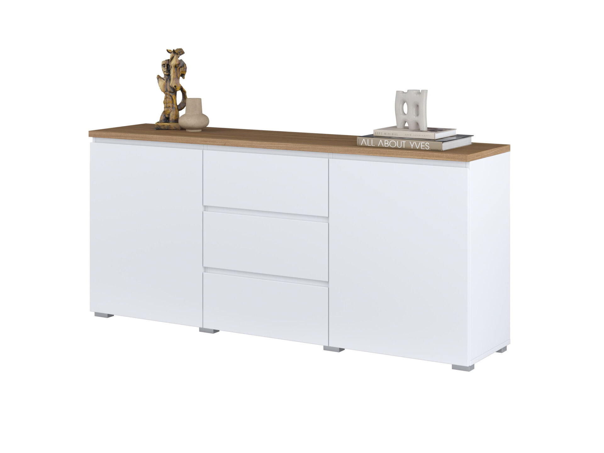 Modo - Kumode 2D3S Balts matēts ozols Mauvella — изображение 5