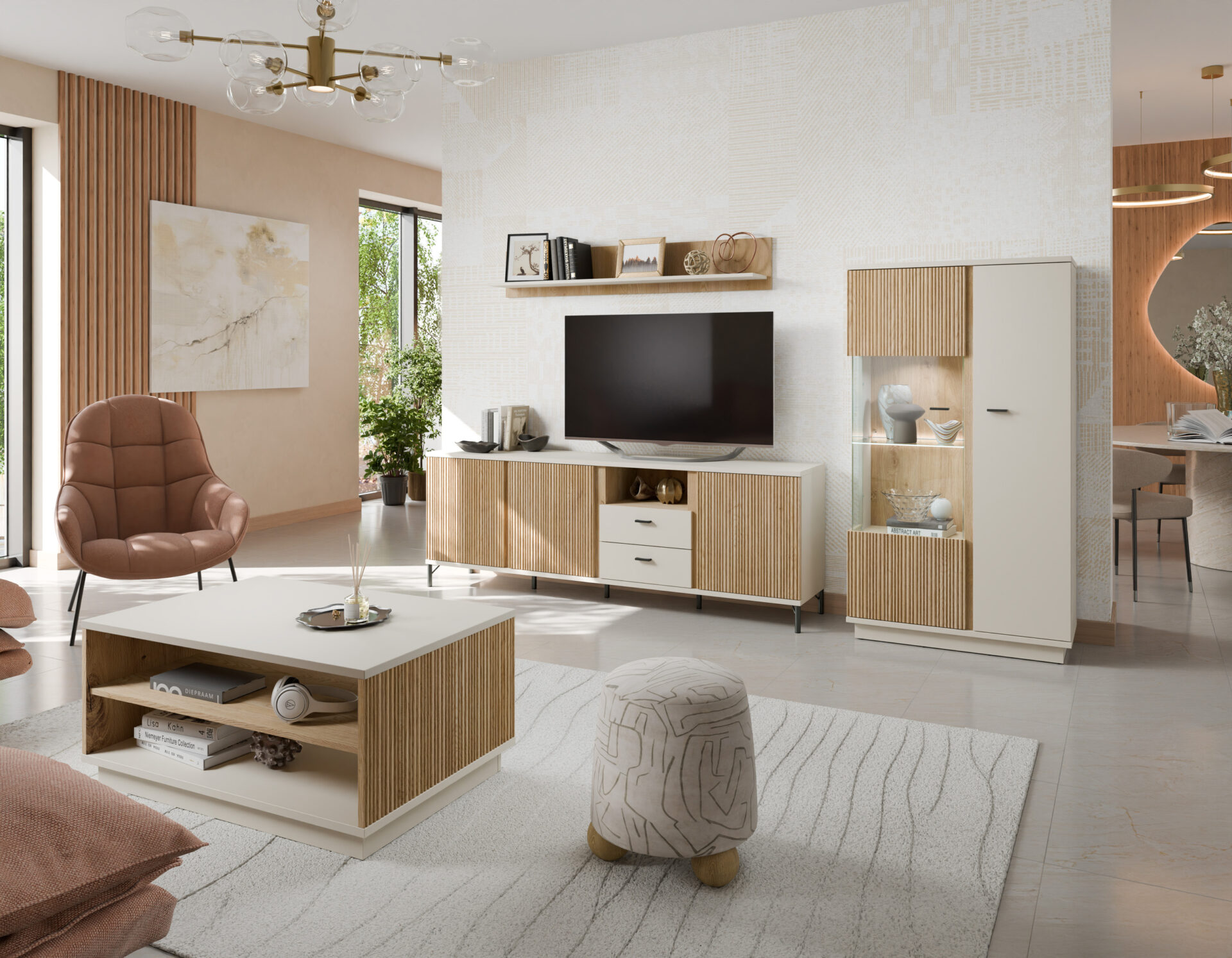Mosano LUSF102 – TV bloks 3D2S kašmira kremona ozols — изображение 5