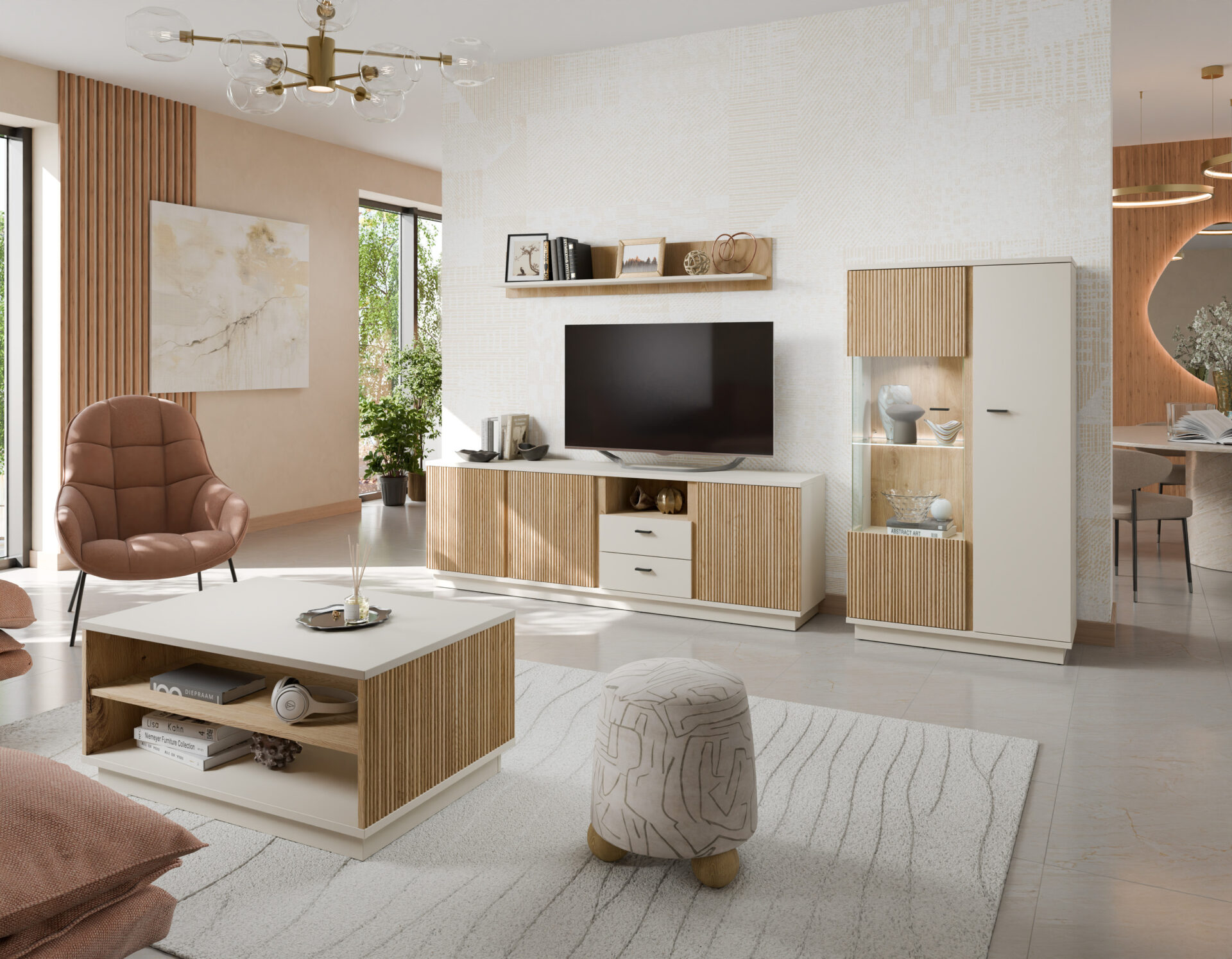 Mosano LUSF102 – TV bloks 3D2S kašmira kremona ozols — изображение 6