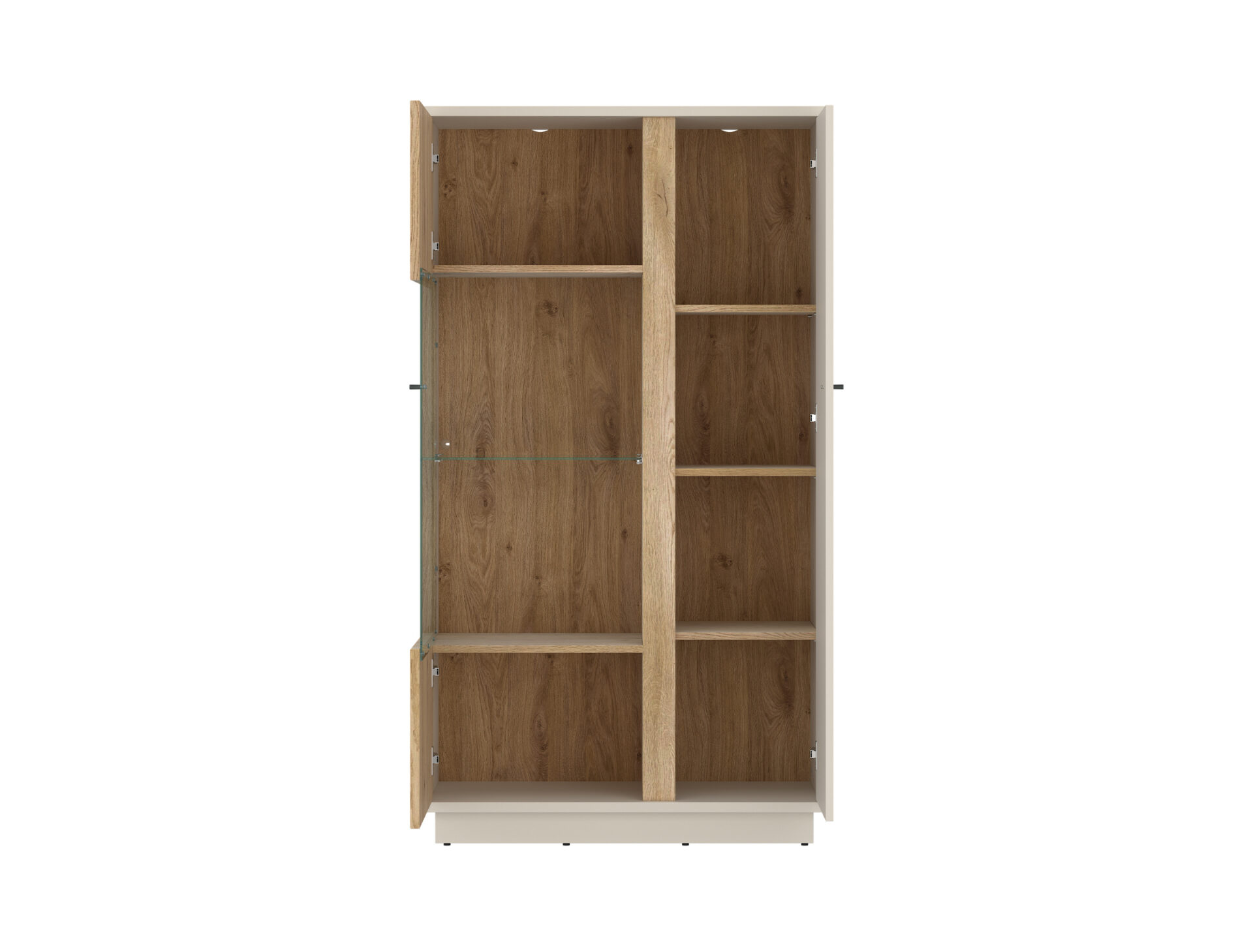 Mosano LUSV102 - 2D kašmira vitrīna, Kremonas ozola krāsā — изображение 2
