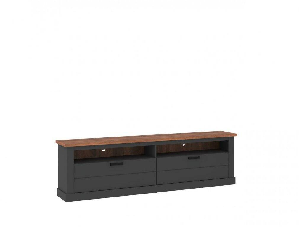 Perazzo PEZF02 - 2S TV skapītis, antracīts/ozols, Amaretto, Hudson