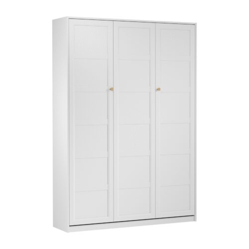 Rel PT140 – Sienas gulta 140 cm, balta, platīna, matēta