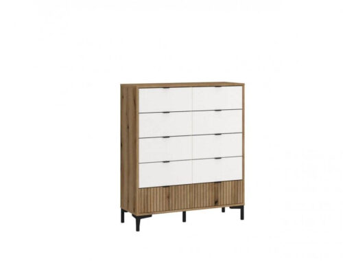 Ricko RIKK01 – 10S kumode, balta/ozols, Coast Evoke