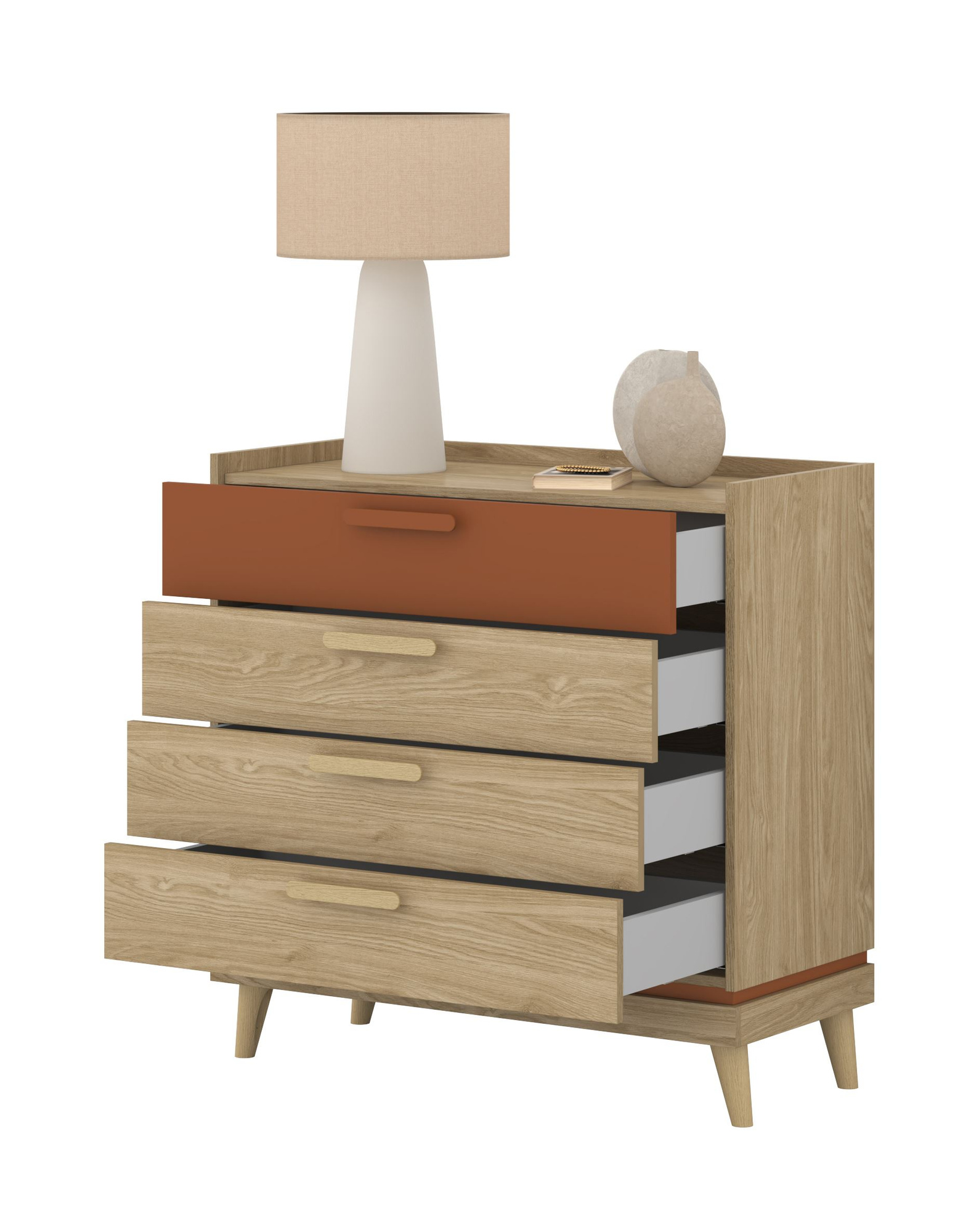 Scandi - 4S kumode, eļļots ozolkoka ķieģeļu apdare — изображение 2