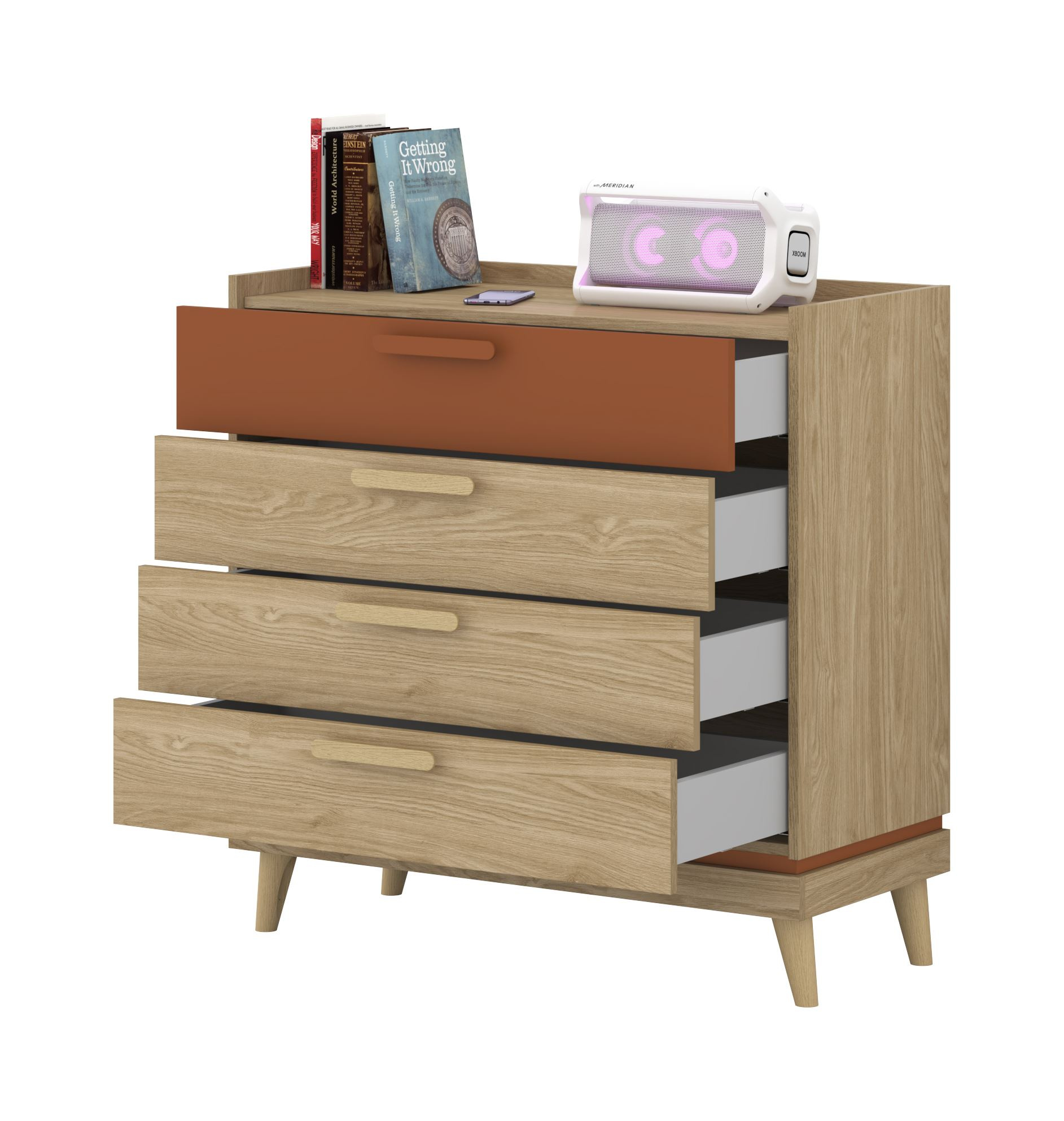 Scandi - 4S kumode, eļļots ozolkoka ķieģeļu apdare — изображение 3