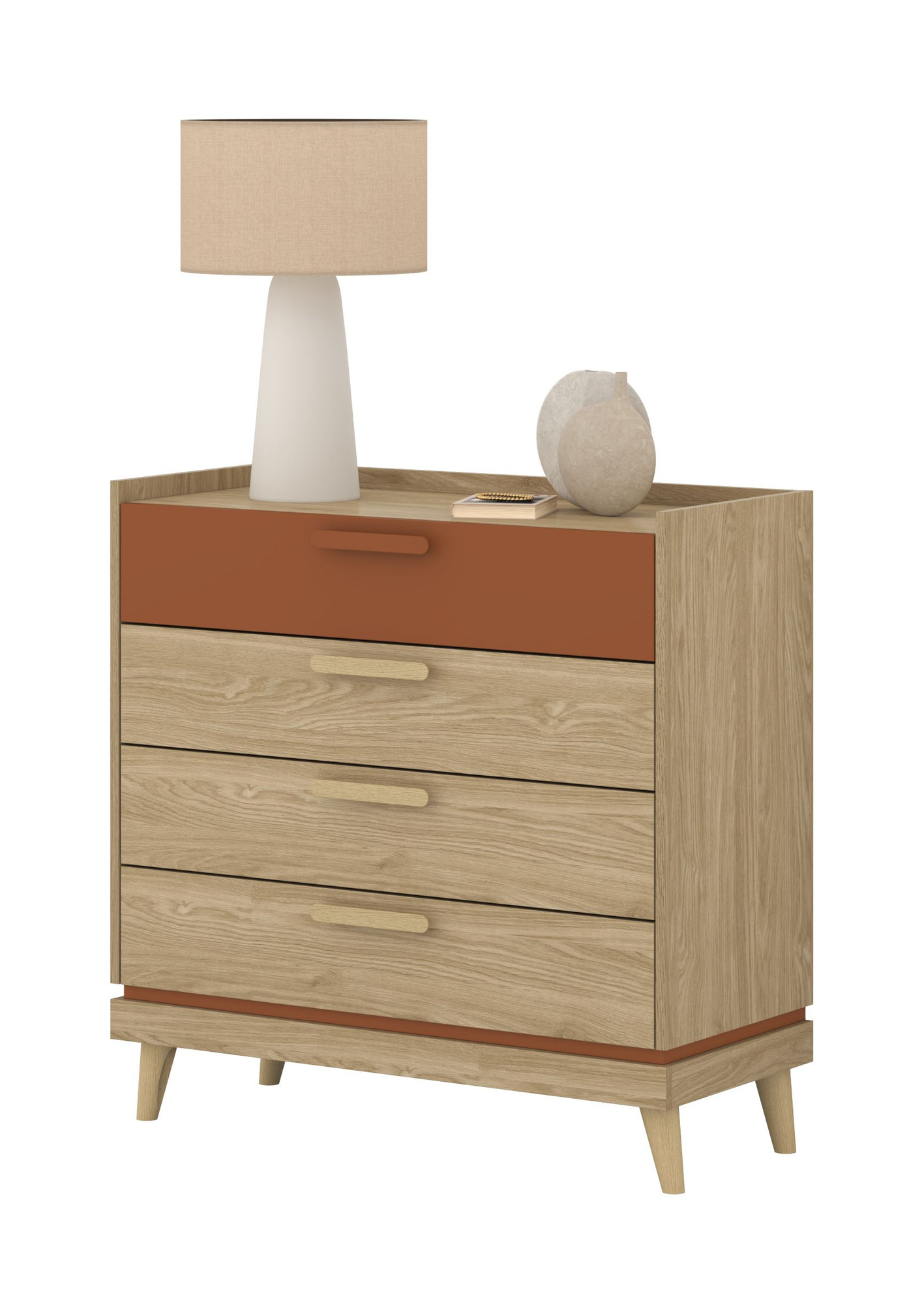 Scandi - 4S kumode, eļļots ozolkoka ķieģeļu apdare — изображение 4