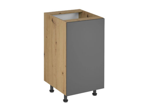 Pamata virtuves skapis 1 durvis Langen Grey D45 P/L