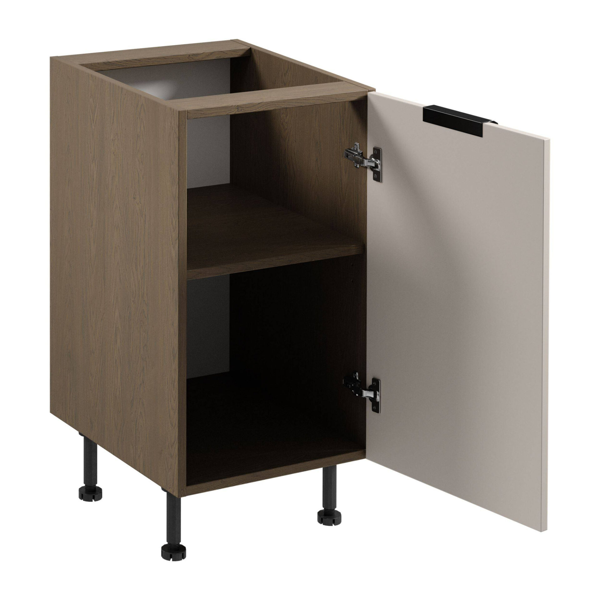 Virtuves pamatnes skapītis 1D Sorento D45 P/L Baltic Storm Beige Matte — изображение 2