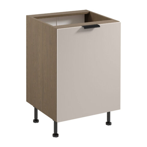 Virtuves pamatnes skapītis 1D Sorento D60 P/L Baltic Storm Beige Matte