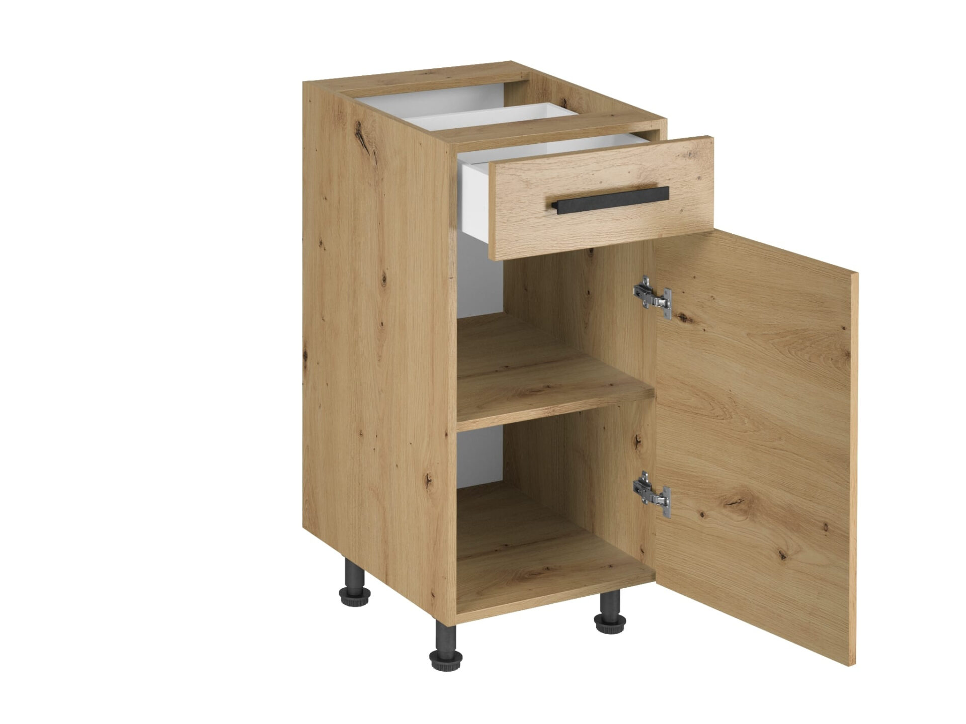 Apakšējais virtuves skapītis 1D1S D40S1 P/L Klasiskais rokturis Langen Artisan — изображение 2